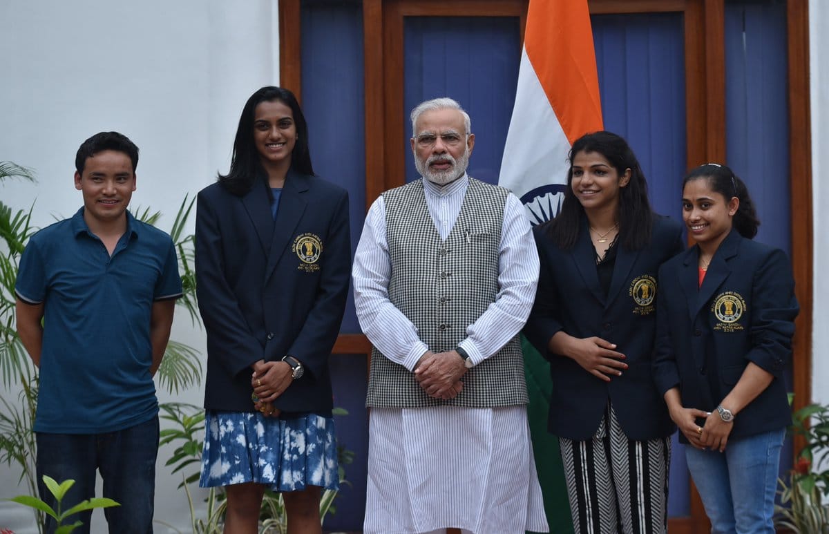 PM Modi Asks Sakshi Hope you Wont Hit Me