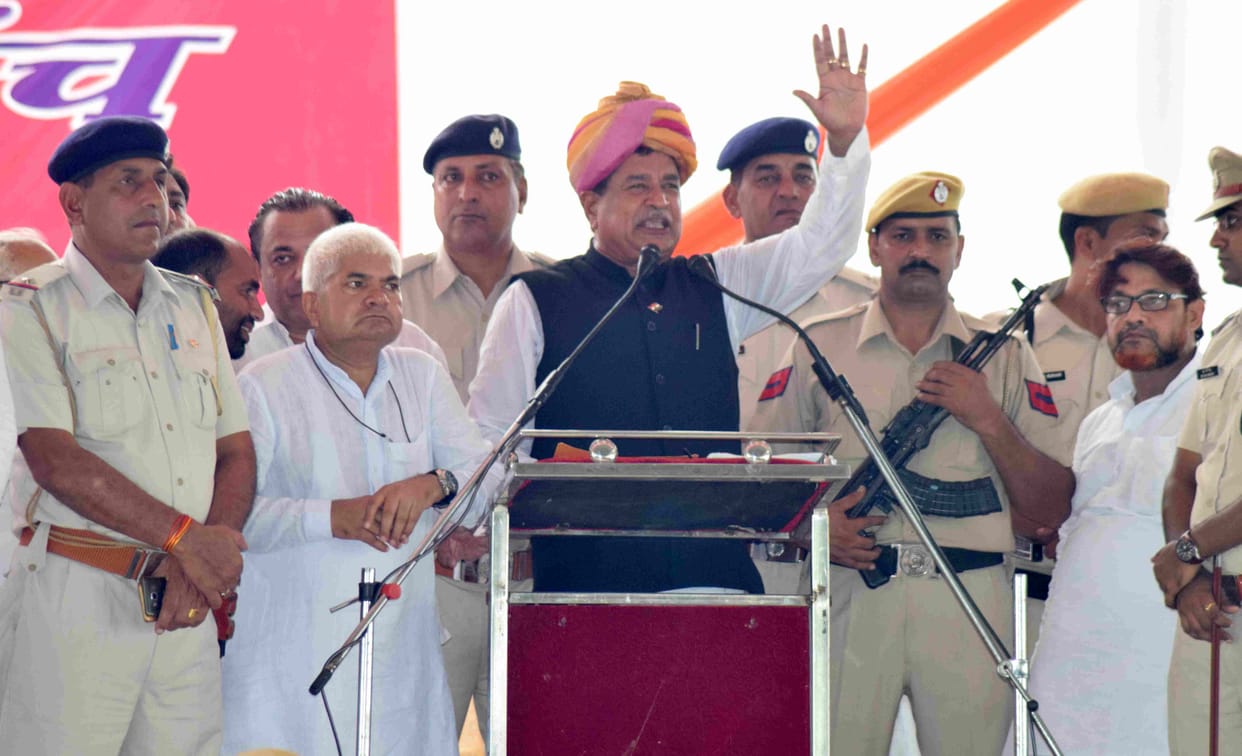 rajkumar saini, raily rohtak, police, security, haryana, rohtak, jat reservation