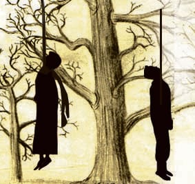 Mental stress: the hanging took two lives