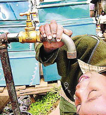 10-hour water supply has stalled