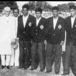वर्ष 1962 की एशिया कप विजेता भारतीय फुटबाल टीम देश के पहले प्रधानमंत्री जवाहर लाल नेहरू के साथ