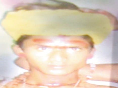 The young man's throat slit, bodies thrown into the field