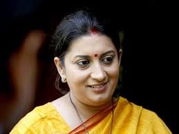 central minister smrati erani in moradabad
