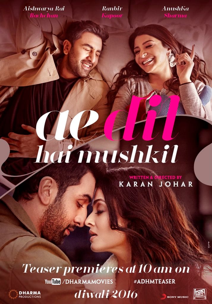 Ranbir Kapoor, Aishwarya Rai Bachchan, Anushka Sharma and Fawad khan in Ae dil hai mushkil