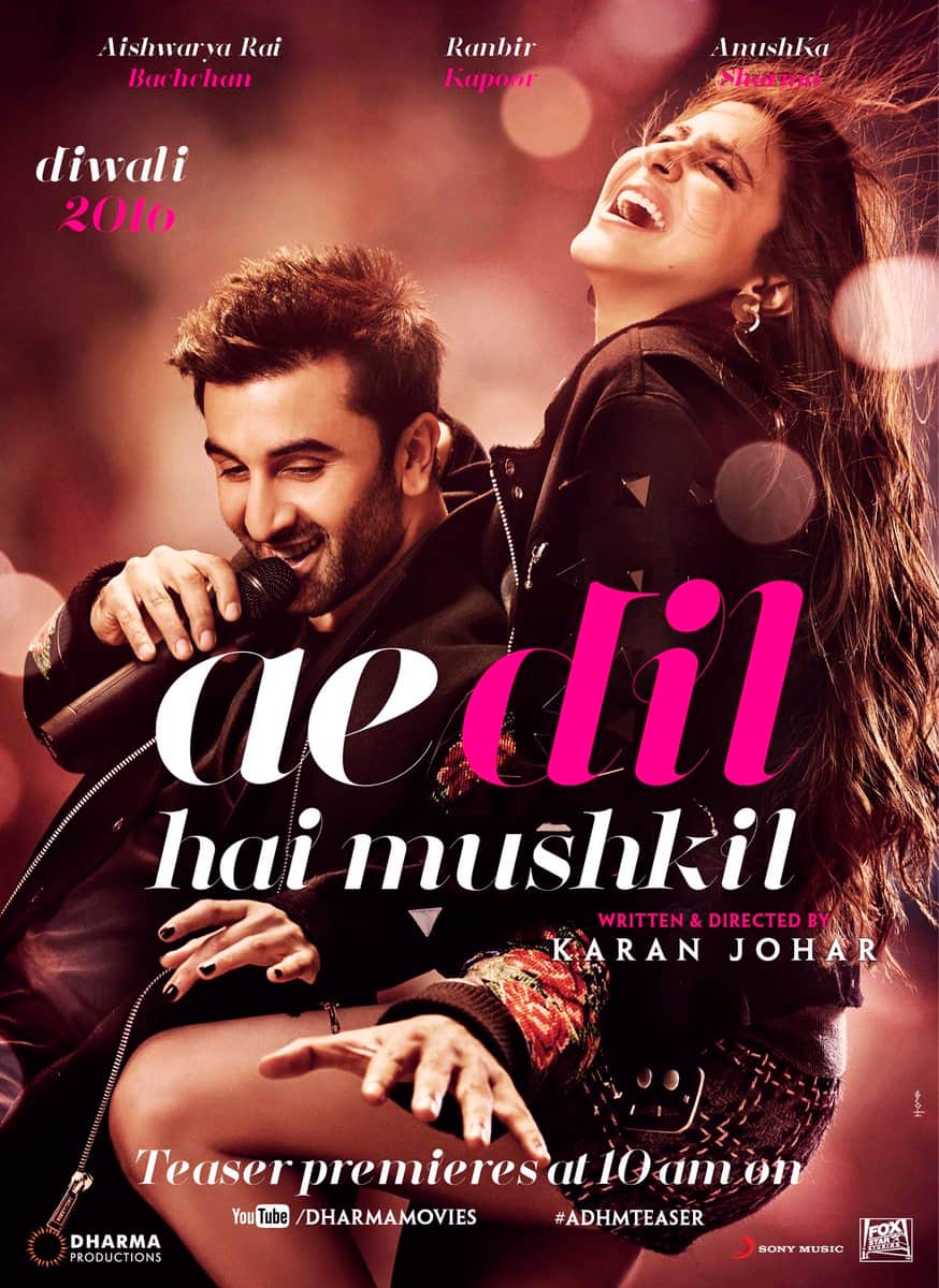 Ranbir Kapoor, Aishwarya Rai Bachchan, Anushka Sharma and Fawad khan in Ae dil hai mushkil