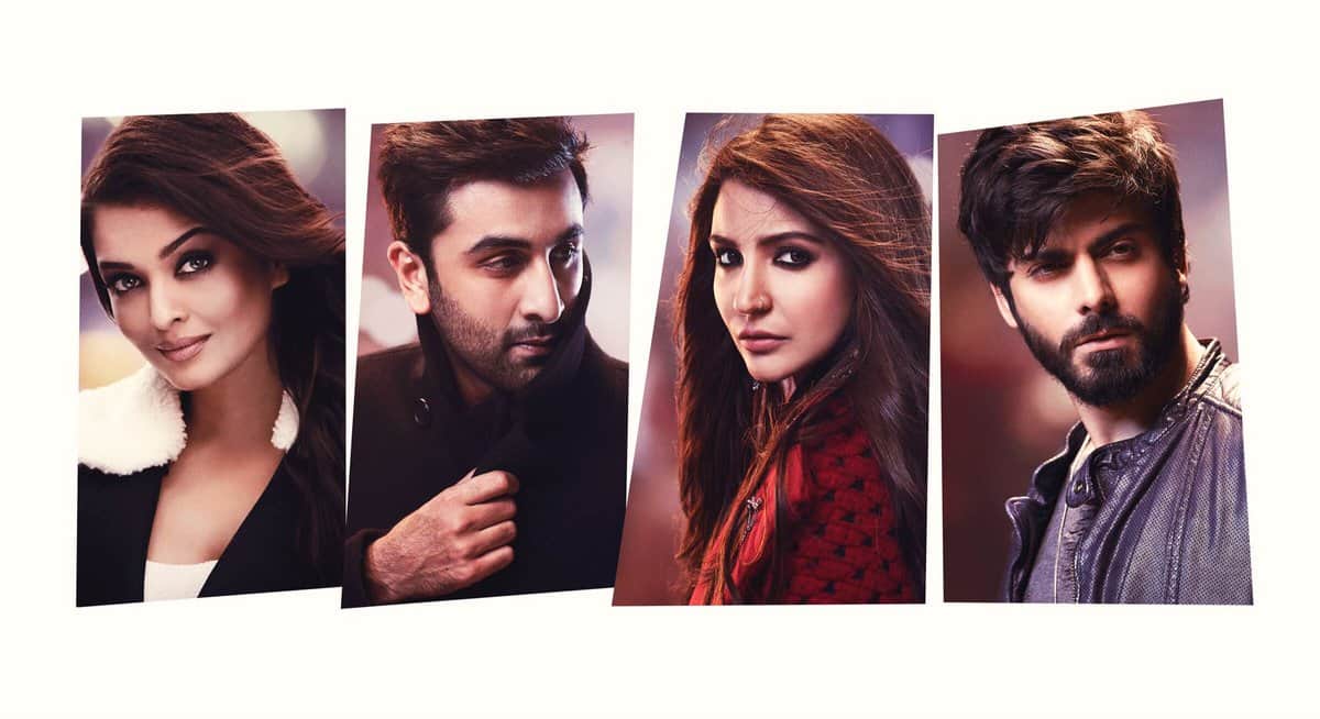 Ranbir Kapoor, Aishwarya Rai Bachchan, Anushka Sharma and Fawad khan in Ae dil hai mushkil