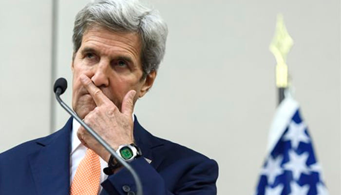 US Secretary of State John Kerry stuck in the jam of Delhi 
