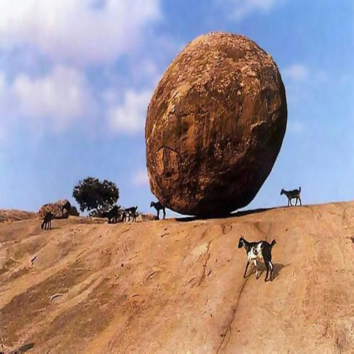 mystery of Krishna's Butter Ball