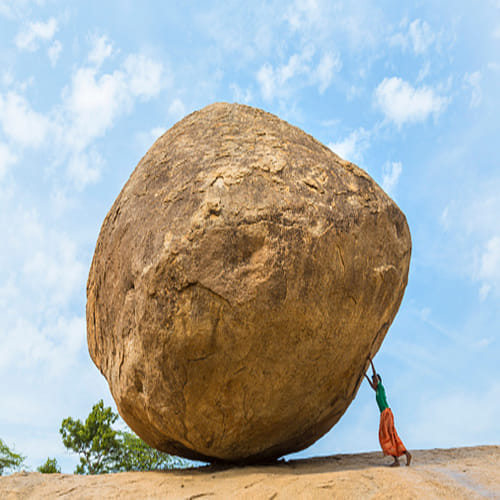 mystery of Krishna's Butter Ball