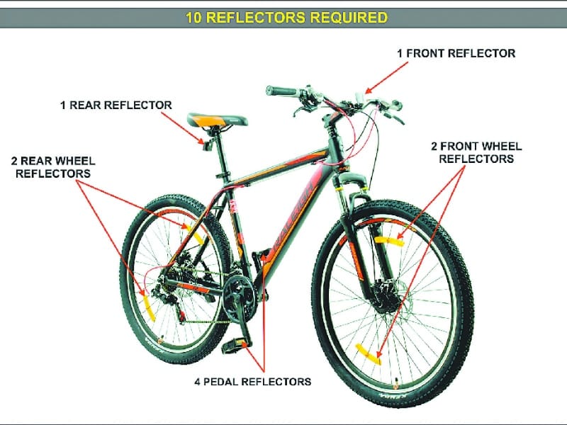 reflector, reflector on cycle in ludhiana, ludhiana cycle