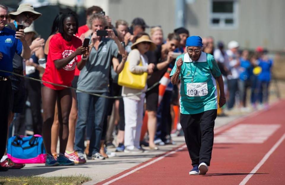Indian athlete Man Kaur, 101, wins 100m at World Masters Games