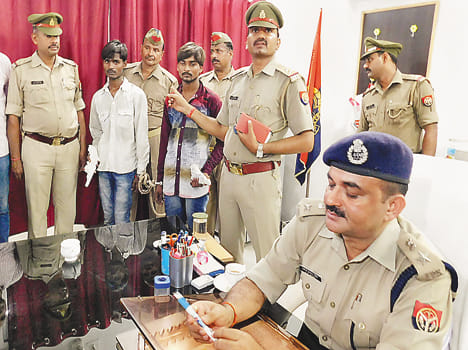 Was struck with the intention of robbing businessman