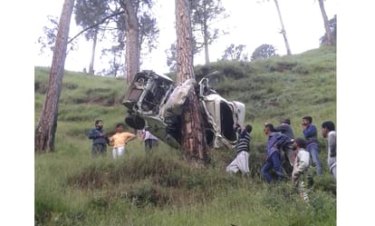 Five killed in Car accident at Nerwa, shimla.