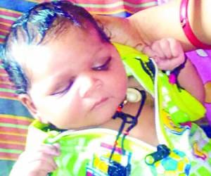 Newborn baby left temple liable mother