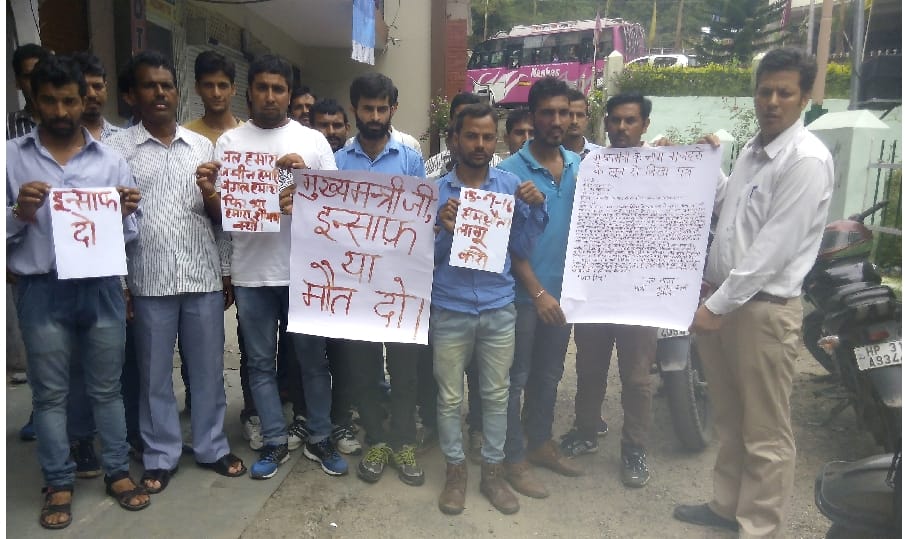 NTPC Suspended labourer Letter to CM Virbhadra singh.