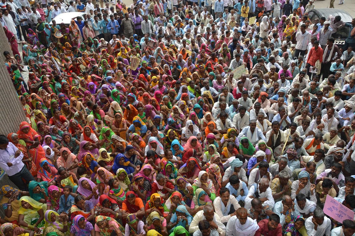 Protest to wages