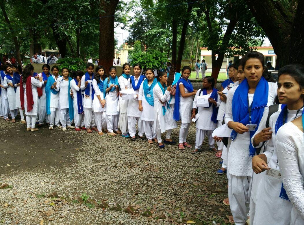 ABVP celebrate mkp college victory.