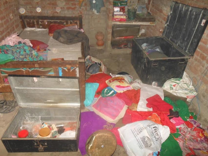 theft in four home 