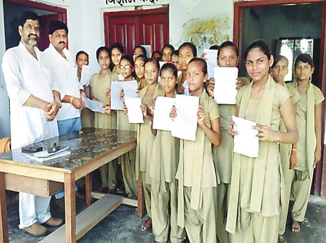 School children raised the demand for sanitation