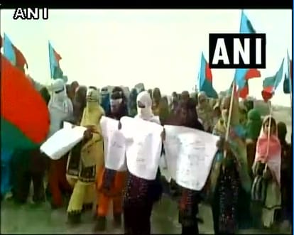 Baloch activists hold protest in Munich against Pakistan atrocities in Balochistan