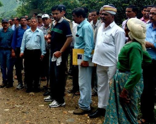 DM reached the village Public for hearing problem 
