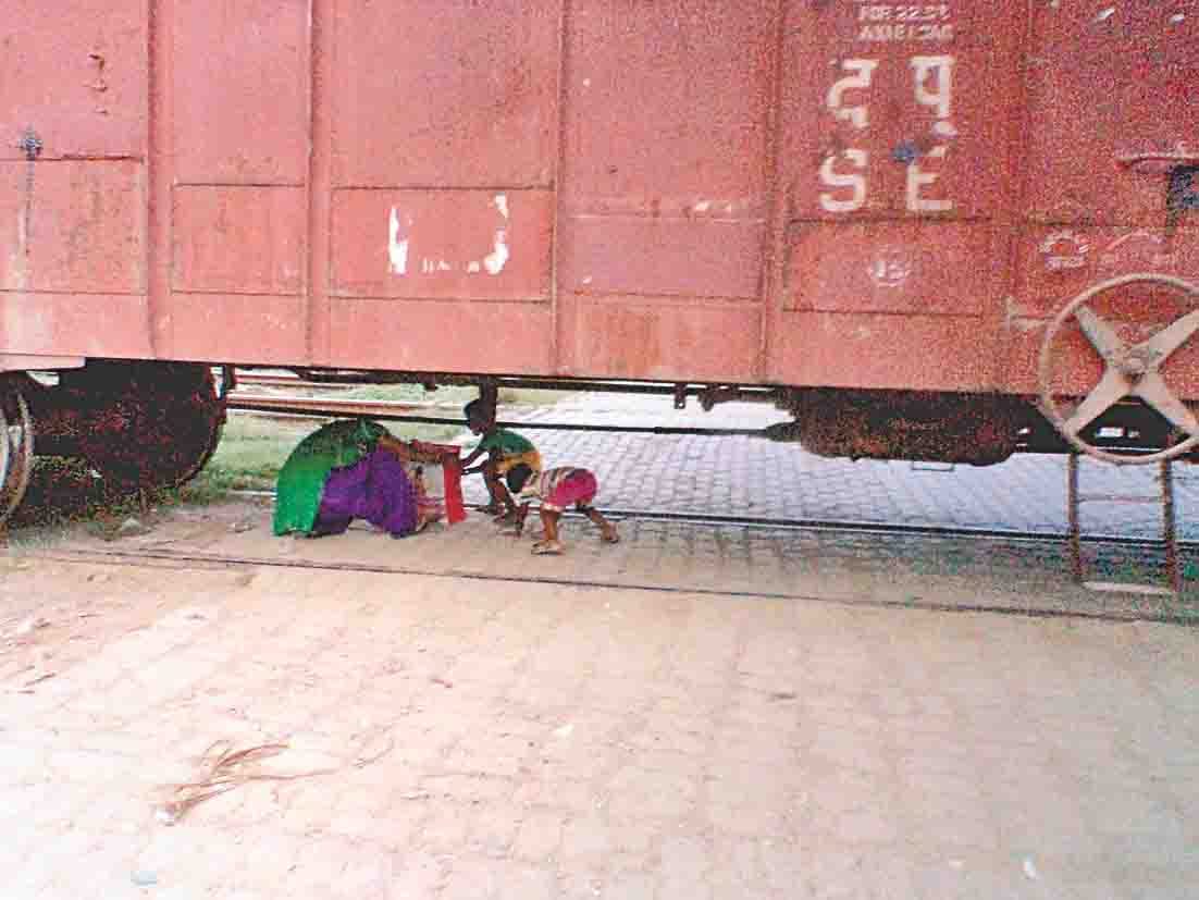 Child hit by goods train killing.