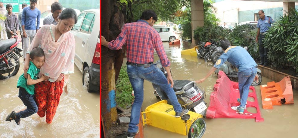 Rain water entered the hospital, the patients did not find the way