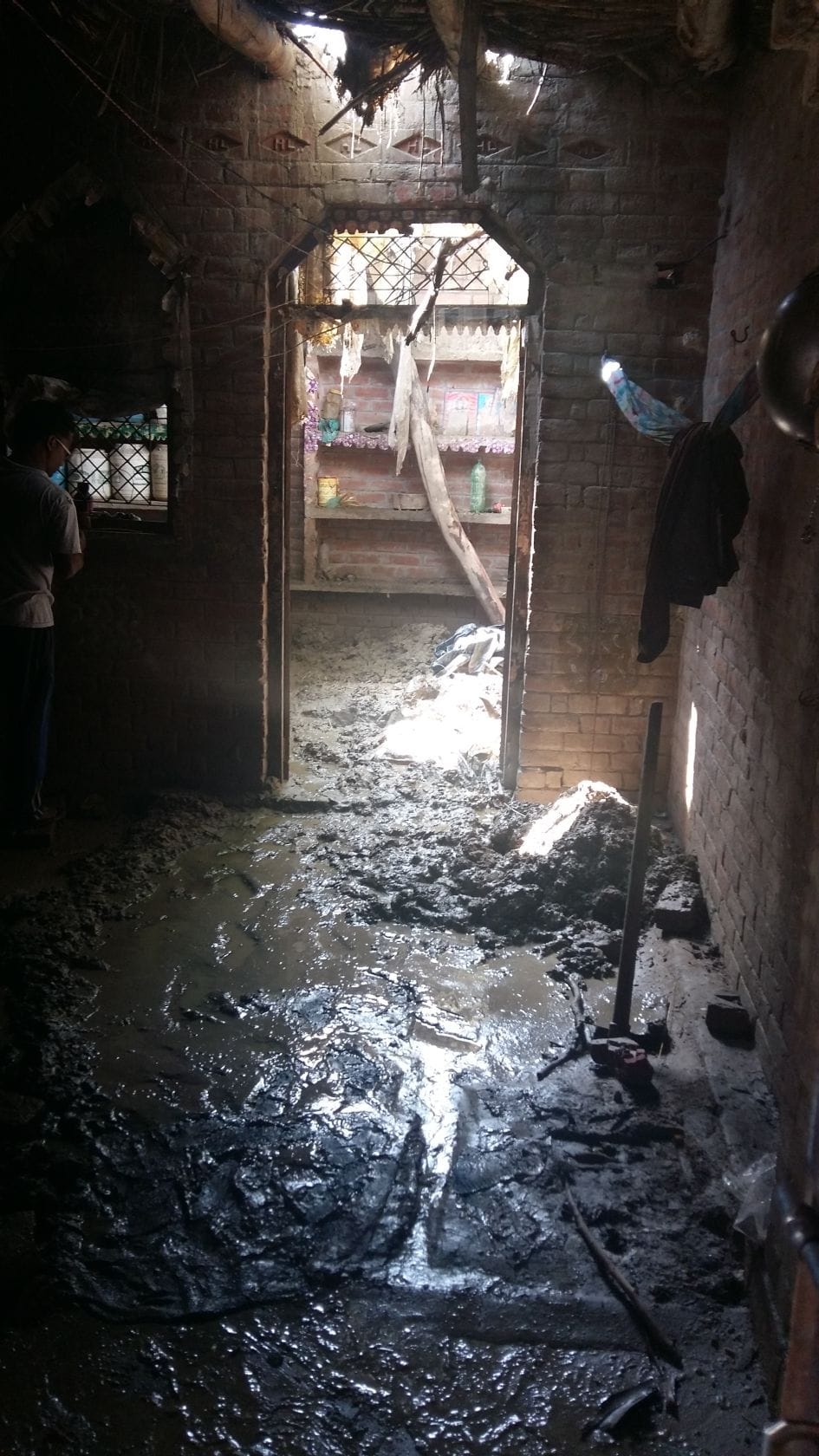 Two houses collapsed intermittent rains