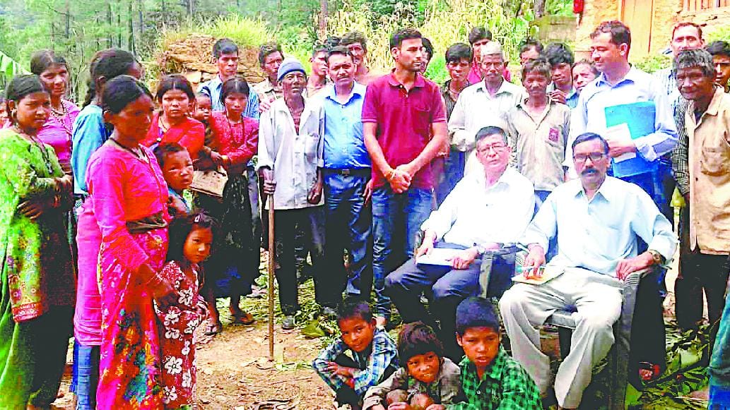 Vnrawaton first team of officers reached the village