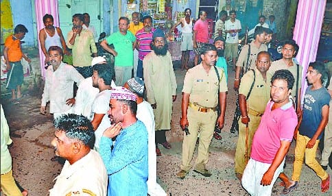 Commotion in the butcher shop, Biharipur