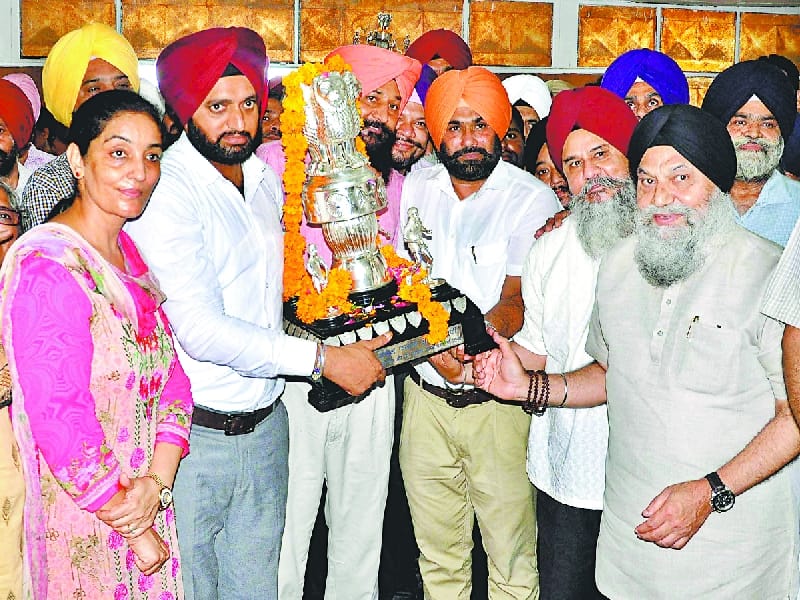 welcome of maca trophy, panjabi university, sports news, patiala