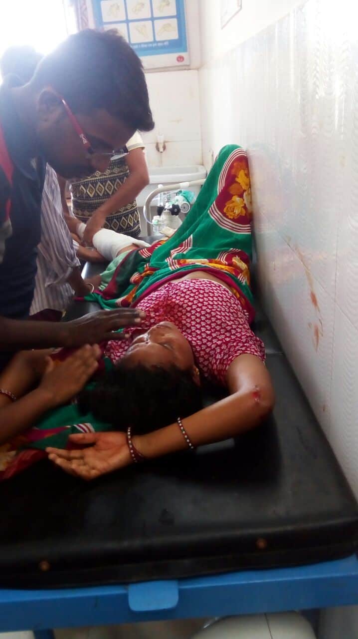 bike bus accident in lucknow