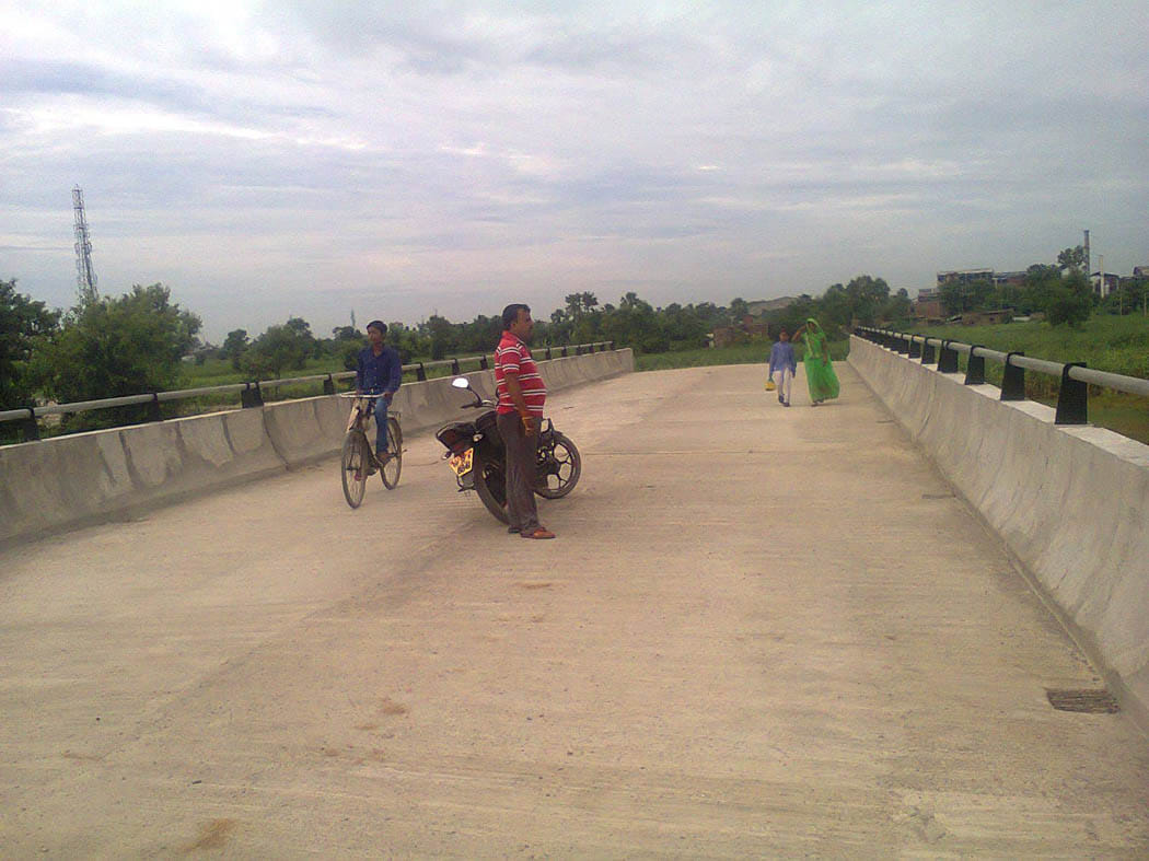 TB was on the road bridge at the difficulties
