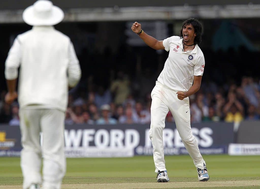 ishant sharma completed his 50 wickets against england in test