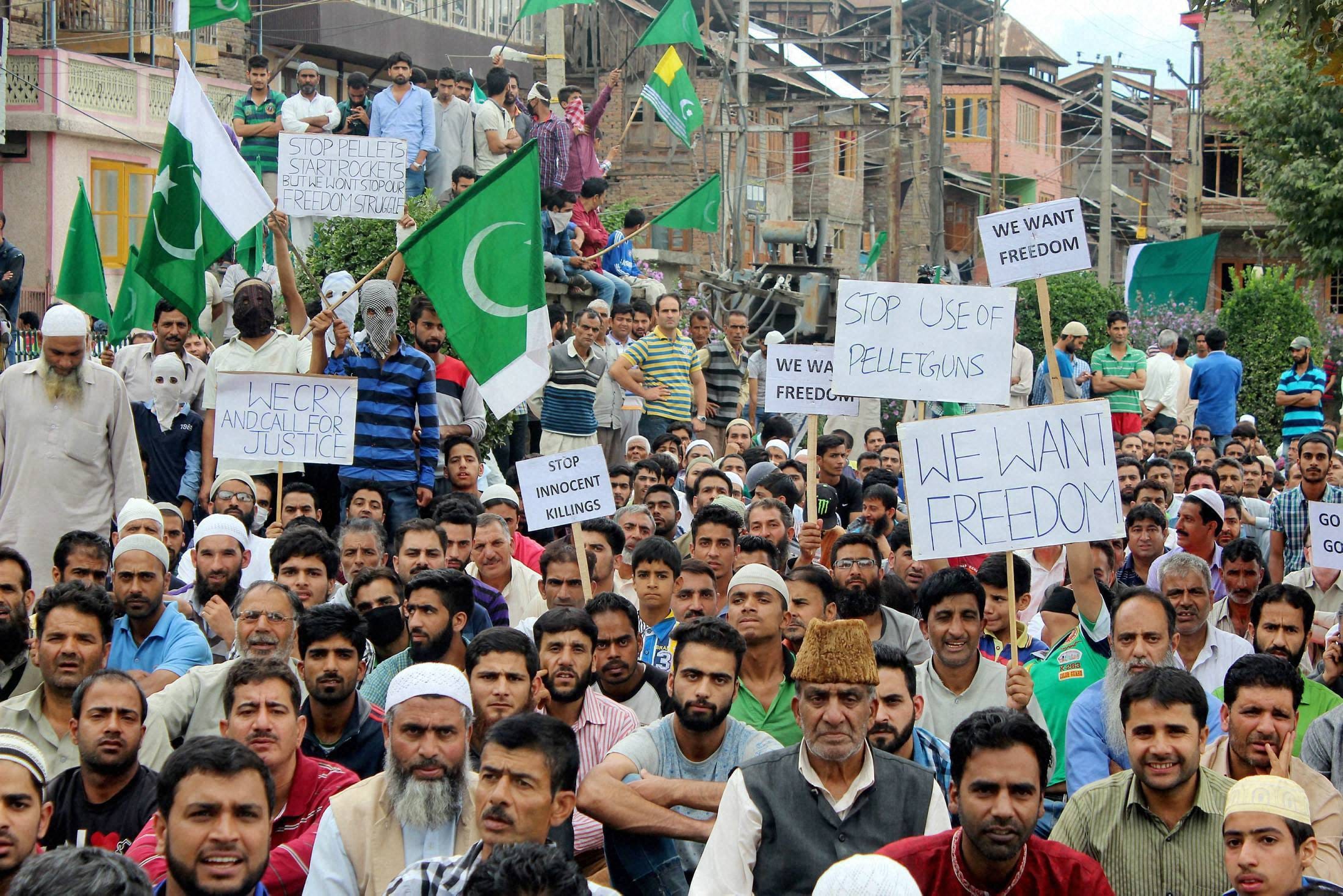 again violence continue in kashmir