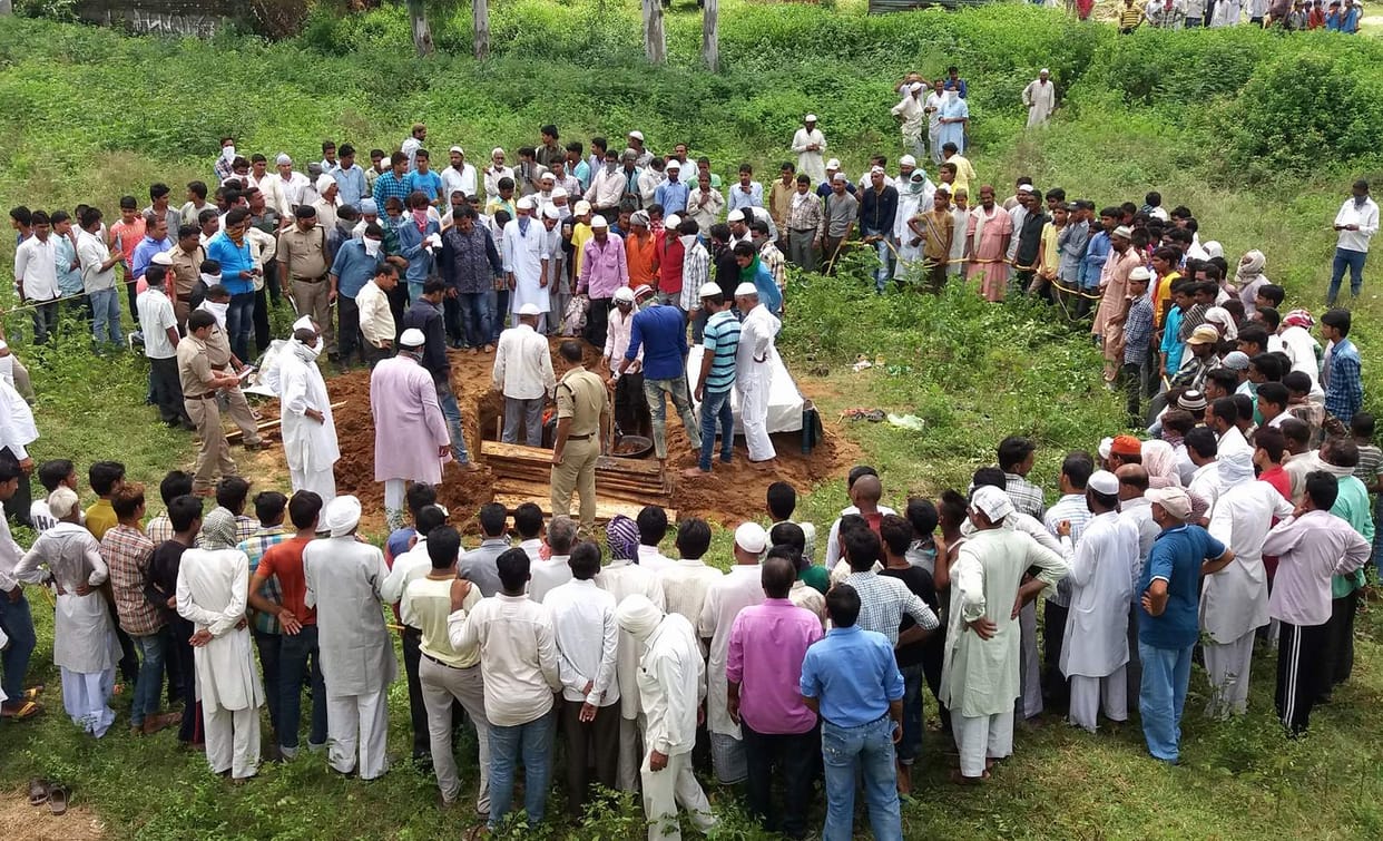 The bodies were removed from the grave for post-mortem
