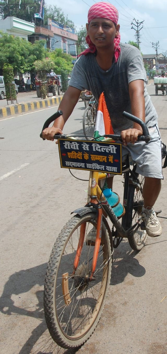 Raj Mishra bicycle tour to honor the military 