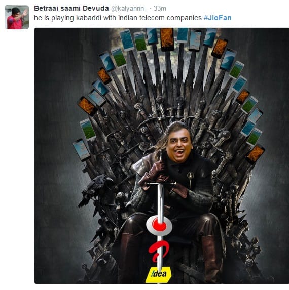 Reliance 4g trend in twitter