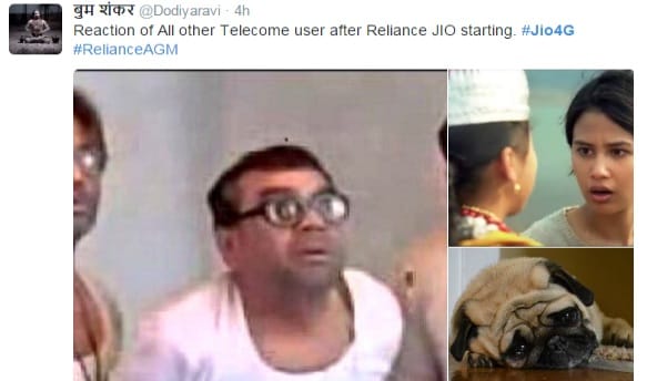 Reliance 4g trend in twitter
