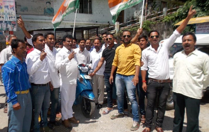 agitation against inflation in Bageshwar