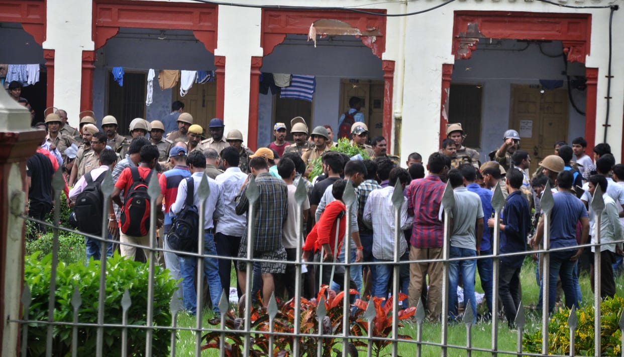 Doctors in the trauma center of BHU off services