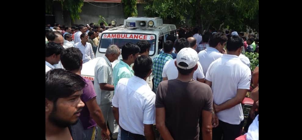 sandeep gadoli cremation happen after 7 months, large crowd gather in house