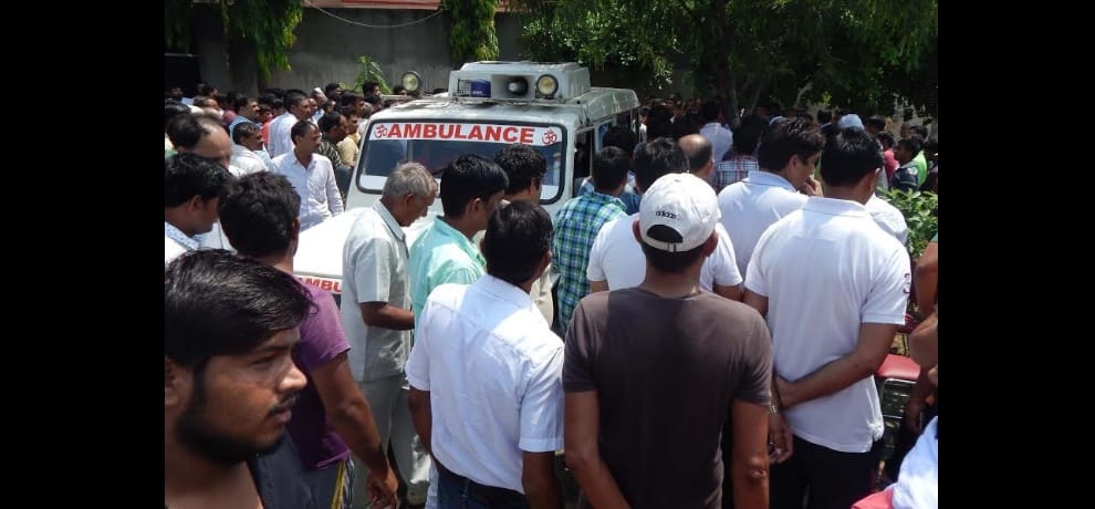 sandeep gadoli cremation happen after 7 months, large crowd gather in house