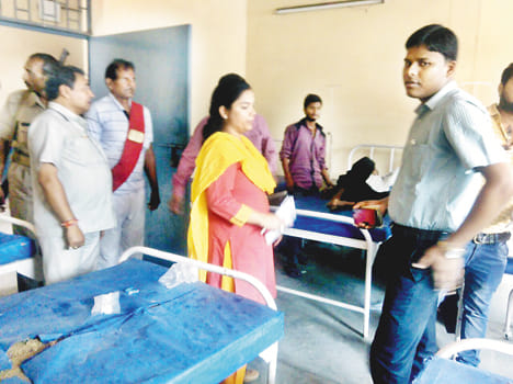 in inspection in health center doctors not available