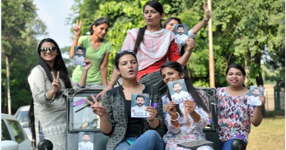 pu elections ,pu student election ,nsui ,soi ,pu polls ,nsui pannel