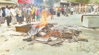 attacked the young man, the contracts put fire, crime, karnal