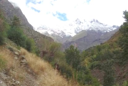 Snowfall in Lahaul Spiti, Himachal.