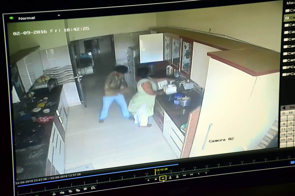 servant murdered woman brutally