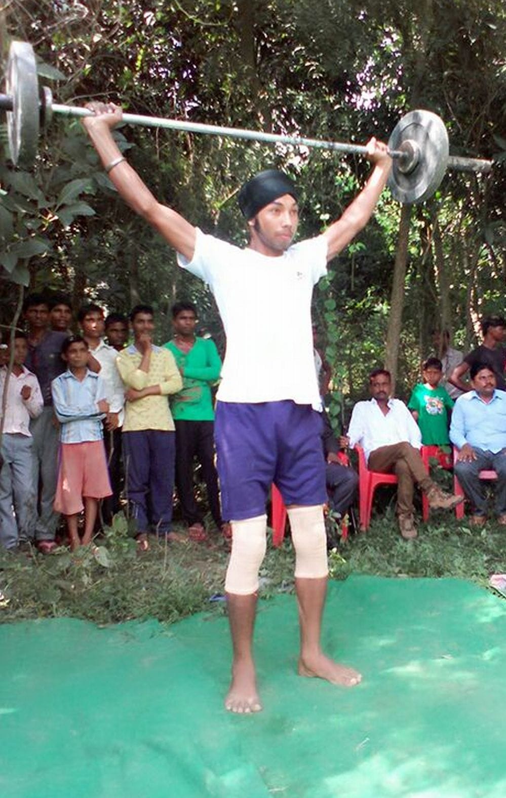 weightlifters showed his view