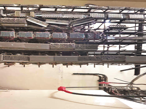 Power cable telecommunications services from being cut stalled